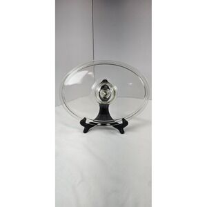 Vintage PYREX 634-C Clear Glass Oval Casserole Lid Replacement 10" USA